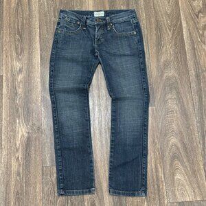 Vintage Frankie B. Jeans Womens 4 Dark Wash Straight Leg Denim Pants USA Y2K